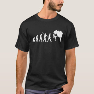 T-shirt Évolution de l'escalade Design drôle d'escalade po
