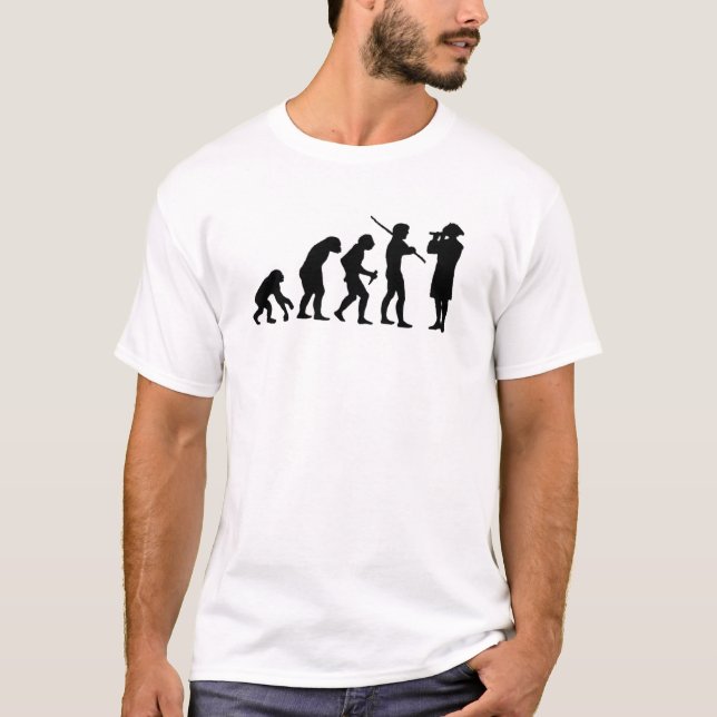 T-shirt Évolution de l'homme (Devant)