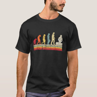 T-shirt Évolution de l'homme DJ Techno Vinyl Rétro Vintage