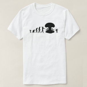 T-shirt Évolution de l'Homme et du Cafard Tableau d'Évolut