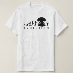 T-shirt Évolution de l'Homme et du Cafard Tableau d'Évolut