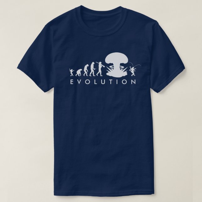 T-shirt Évolution de l'Homme et du Cafard Tableau drôle de (Design devant)