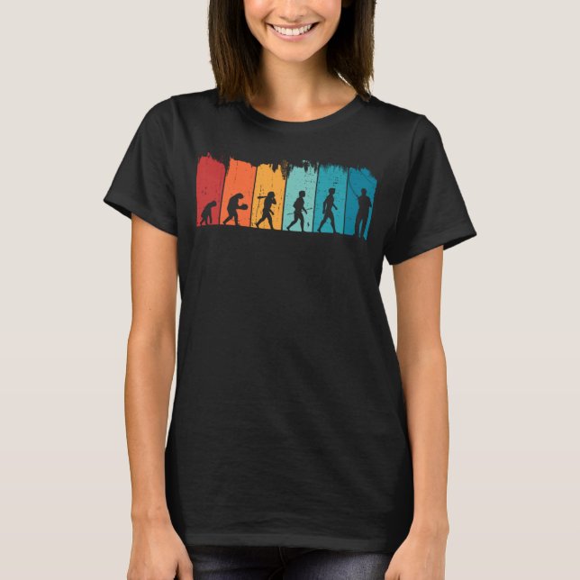 T-shirt Évolution de l'homme Pêche à la truite Pêcheur à l (Devant)