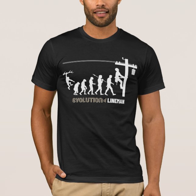 T-shirt Évolution de Lineman (Devant)