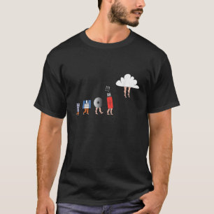T-shirt Évolution de l'ordinateur Disquette Stockage Cloud