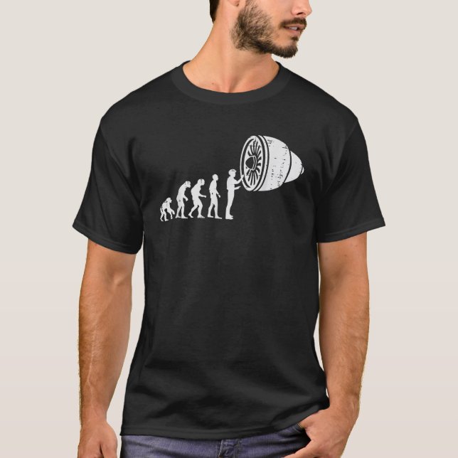 T-shirt Évolution de mécanicien d'avion Entretien d'avion  (Devant)