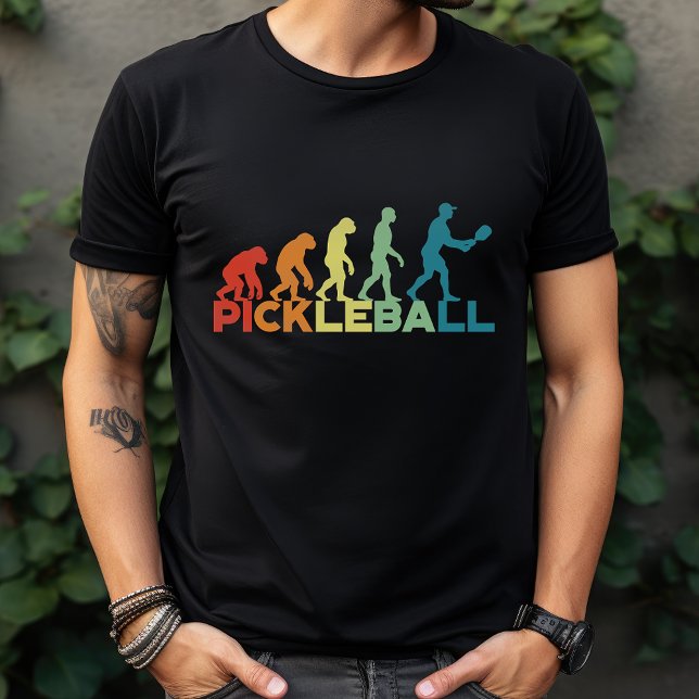T-shirt Évolution de Pickleball Drôle Nom ou Texte Personn (Créateur téléchargé)