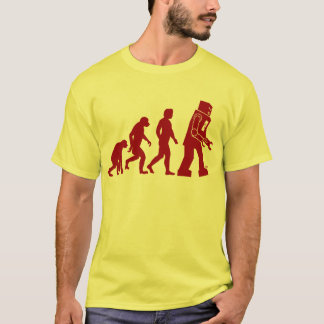 T-shirt Évolution de robot de l'homme dans le robot