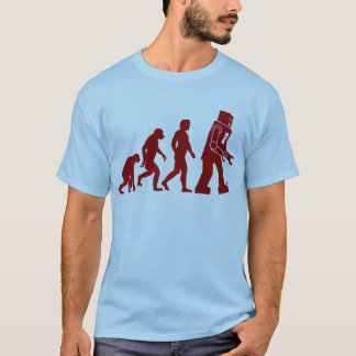 T-shirt Évolution de robot de l'homme dans le robot