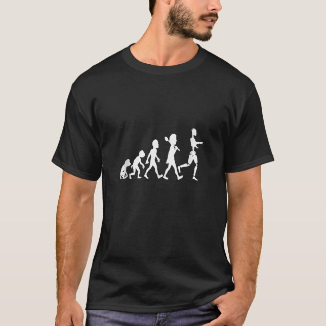 T-shirt Évolution de robot drôle nerd informatique robotiq (Devant)