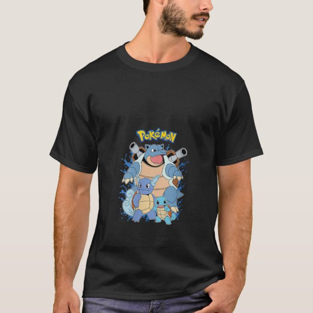T-shirt Évolution de Squirtle Pokémon pour femmes encolure (Devant)