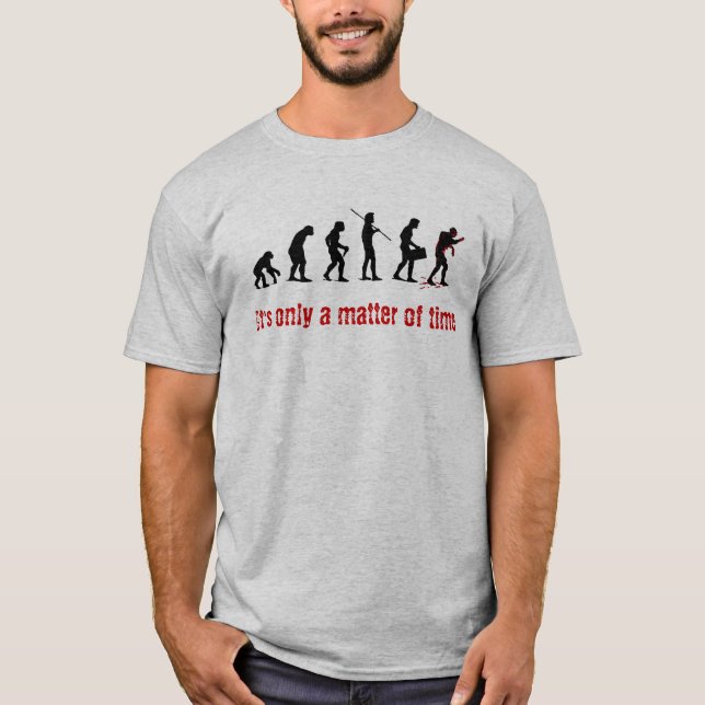 T-shirt Évolution de zombi - hommes (Devant)