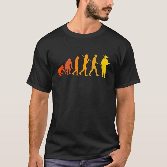 T-shirt Évolution des abeilles cadeau d'apiculteur  (Devant)