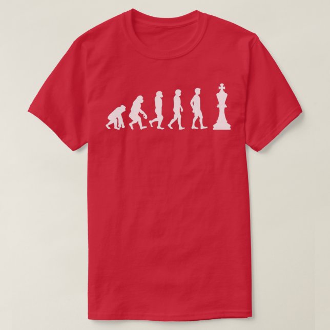 T-shirt Évolution des échecs Échecs pièce 1  (Design devant)