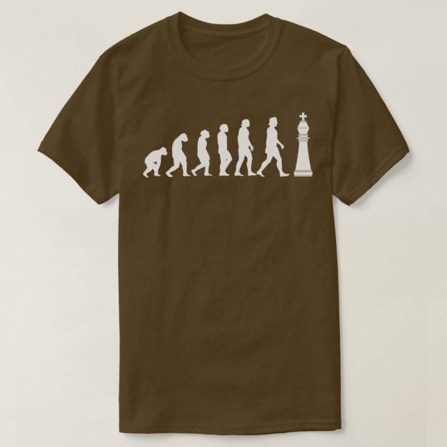 T-shirt Évolution des échecs Jouer aux échecs 2 (Design devant)