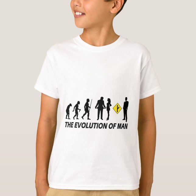 T-shirt Évolution des hommes faisant à leur guise (Devant)