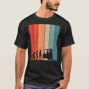 T-shirt Evolution des hommes Forklifts Evolution des pilot