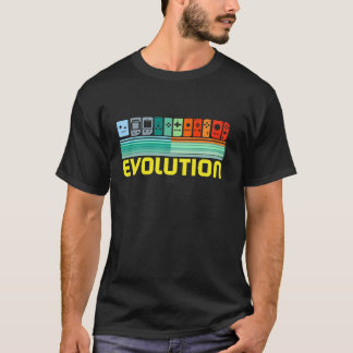 T-shirt Évolution des manettes de jeux rétro pour jeunes e