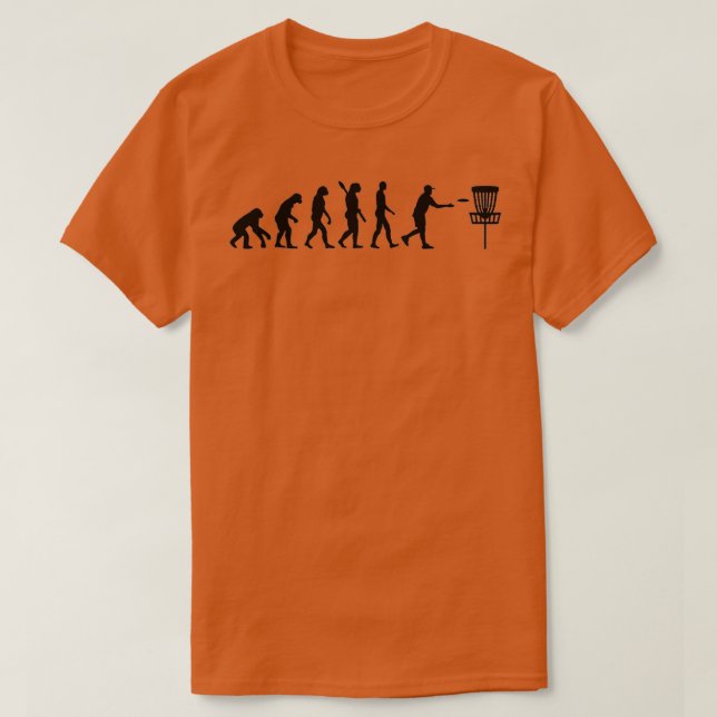T-shirt Evolution Disk Golf (Design devant)