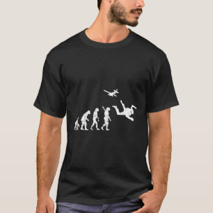 T-shirt Évolution drôle de parachutisme