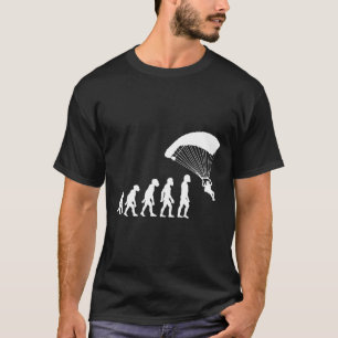 T-shirt Évolution drôle de parachutisme humain Skydiver pa