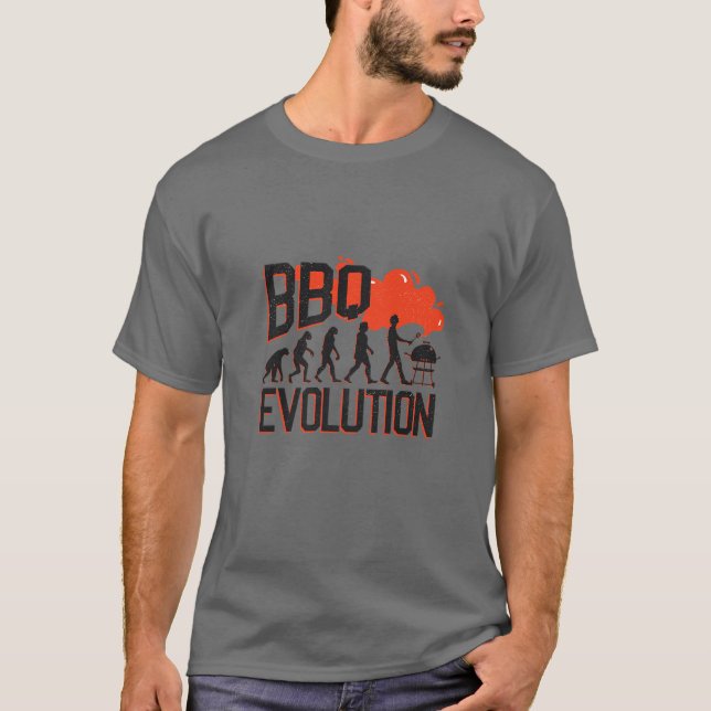 T-shirt Évolution du barbecue | Drôle Barbecue Grilling Pl (Devant)