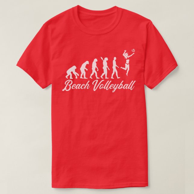 T-shirt Évolution du beach volley (Design devant)