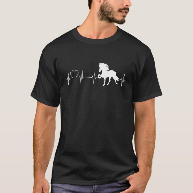 T-shirt Évolution du Cheval Islandais Cheval Chevaux Islan (Devant)