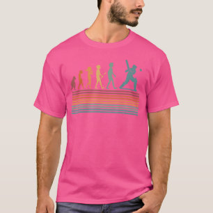 T-shirt Évolution du cricket joueur de cricket joueur de c