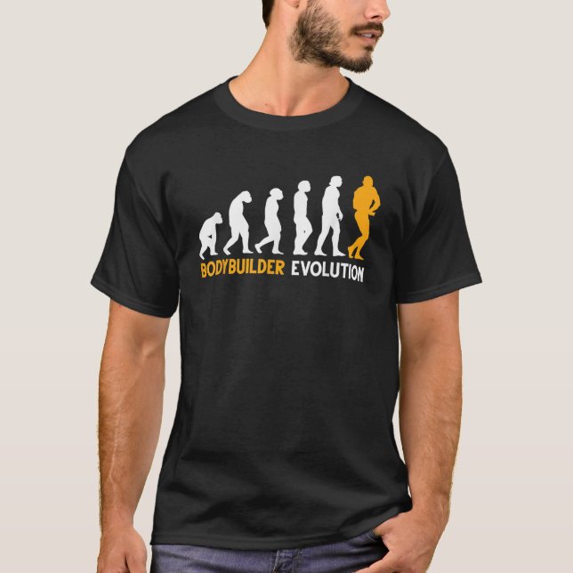 T-shirt évolution du culturisme culturiste  (Devant)
