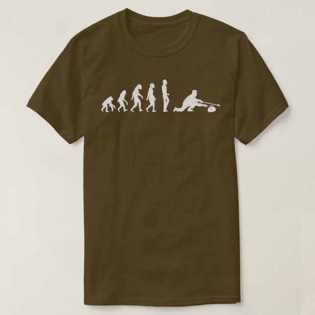 T-shirt Évolution Du Curling I Funny Curl Stone Sport Curl (Design devant)