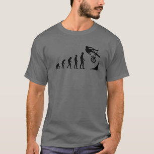 T-shirt Evolution du cycliste BMX Motocross Freestyle BMX