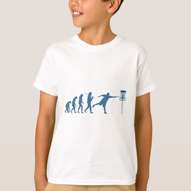 T-shirt Évolution du Disc Golf (Devant)