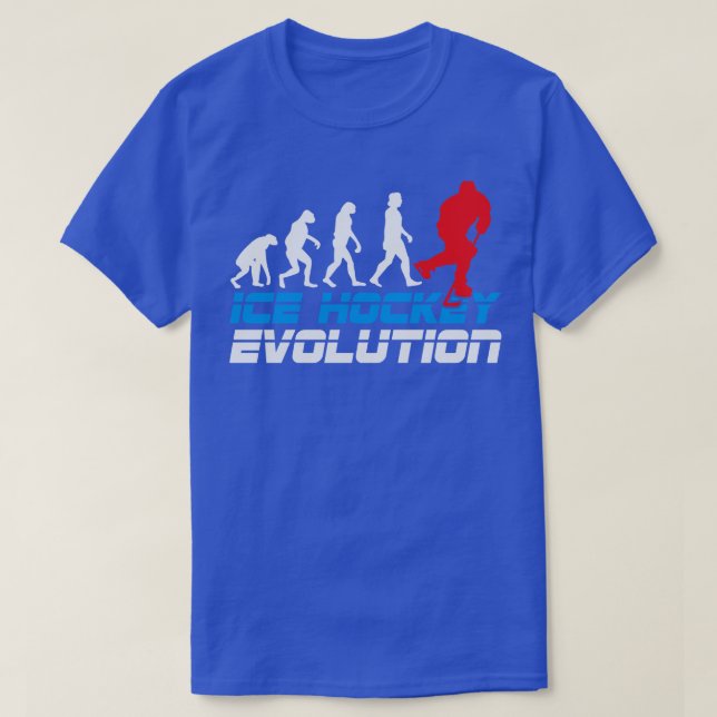 T-shirt évolution du hockey sur glace (Design devant)