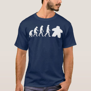 T-shirt Evolution Du Jeu De Planche Meeples Premium