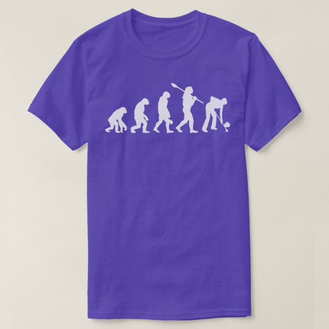 T-shirt Évolution du joueur de curling (Design devant)