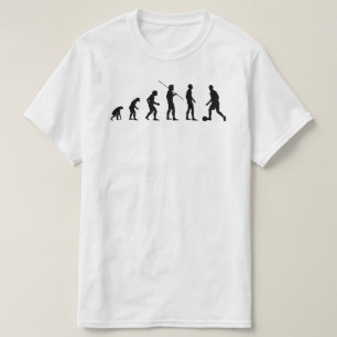 T-shirt Évolution du joueur de football   Funny Soccer Mèm