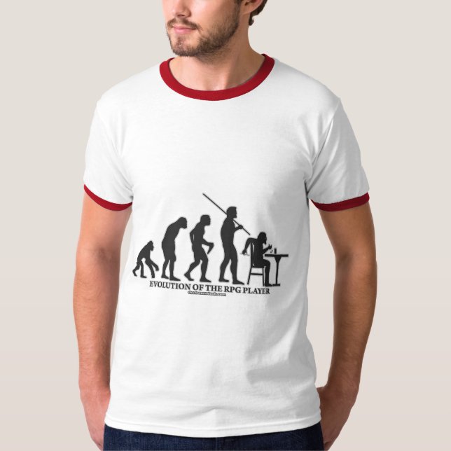 T-shirt Évolution du joueur de RPG (Devant)