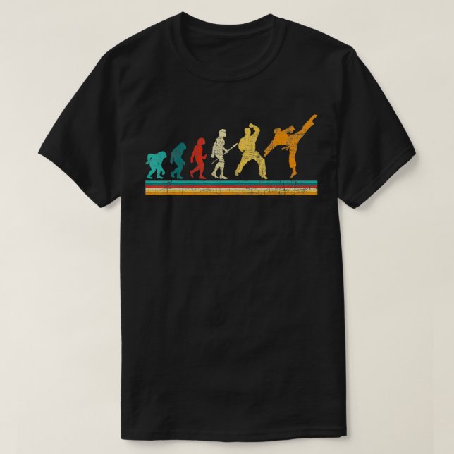 T-shirt Evolution Du Karate Martial Arts Entraîneur Karate (Design devant)