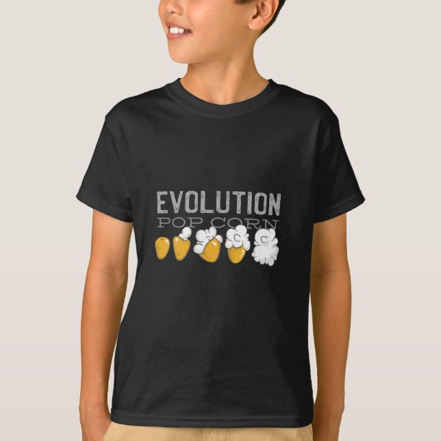 T-shirt Évolution du maïs pop (Devant)