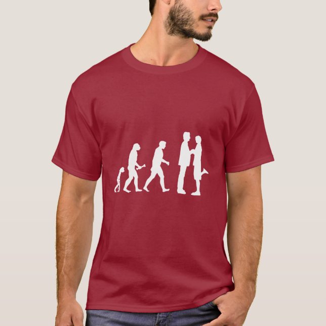 T-shirt Évolution du mariage gay - (Devant)