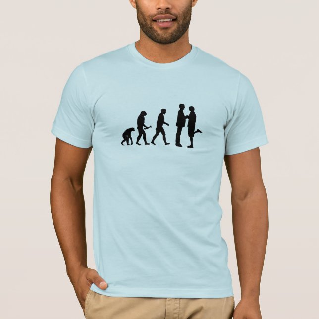 T-shirt Evolution du mariage homosexuel (Devant)