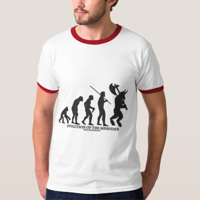 T-shirt Évolution du MInotaur (Devant)