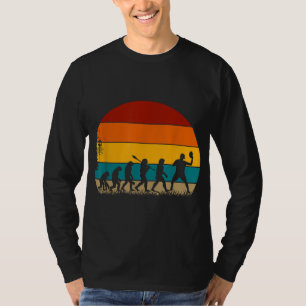 T-shirt Évolution du parcours de golf de Disque Rétro