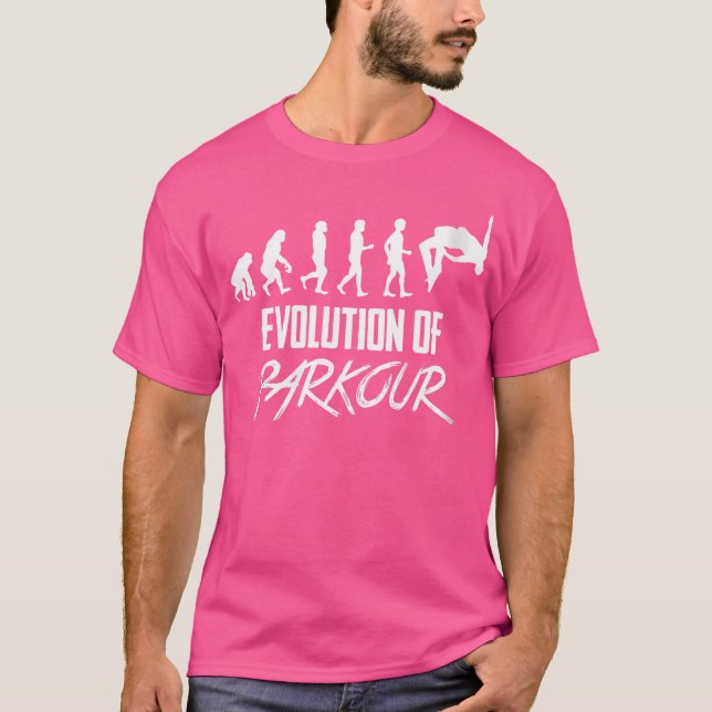 T-shirt Évolution du Parkour Féminin (Devant)