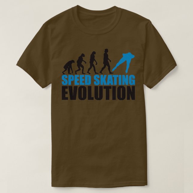 T-shirt évolution du patinage de vitesse 1 (Design devant)