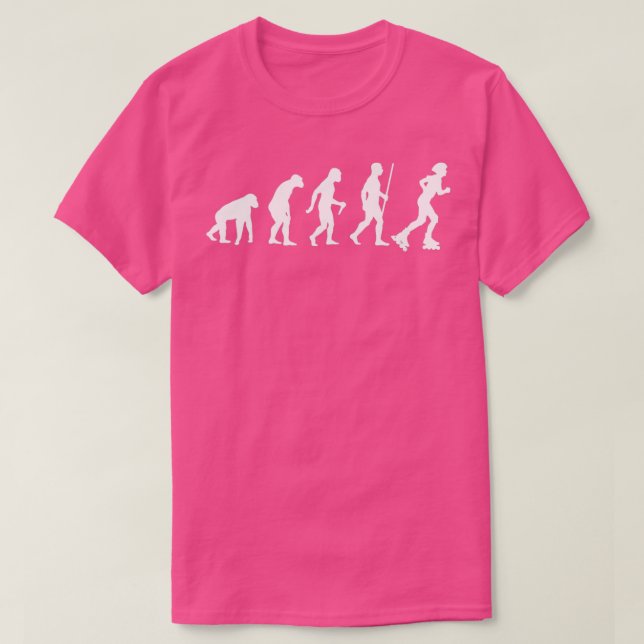 T-shirt Évolution du patinage en ligne (Design devant)