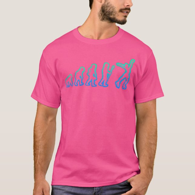 T-shirt Évolution du patineur sur glace Patinage sur glace (Devant)