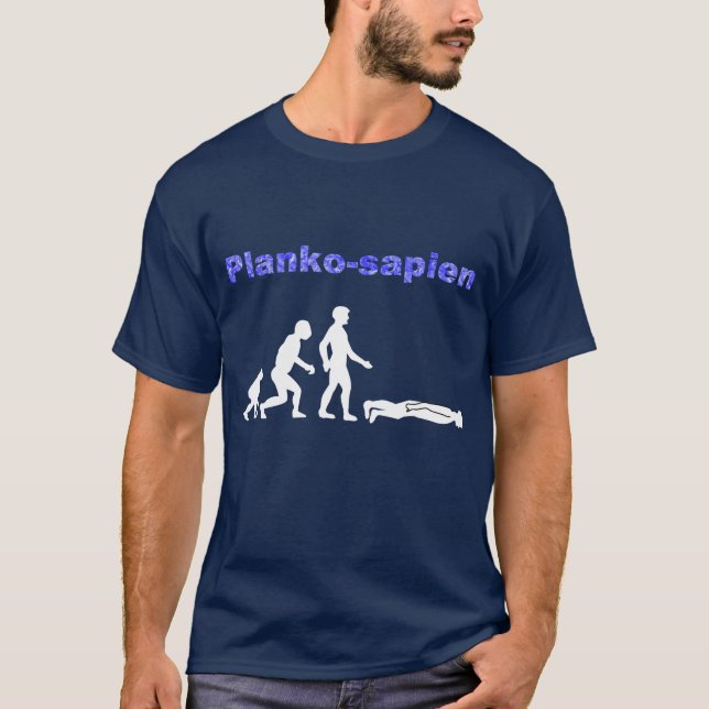 T-shirt Évolution du planking (Devant)
