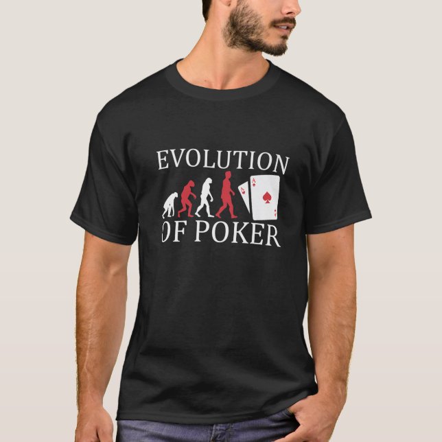 T-shirt Évolution du Poker Premium (Devant)